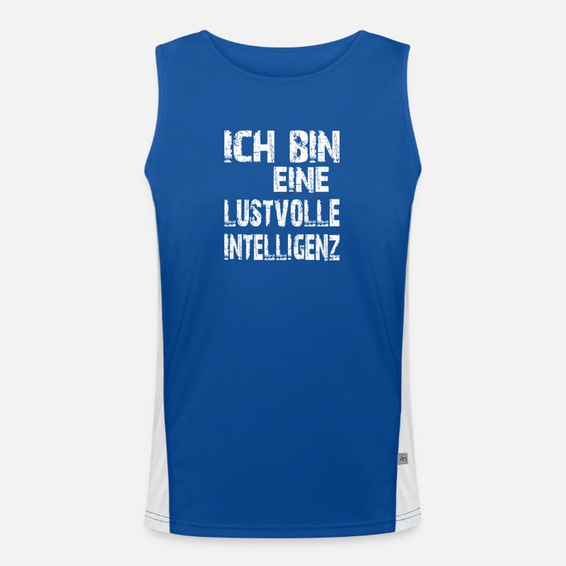AI Saying I'm a lustful intelligence Men's Functional Contrast Tank Top 