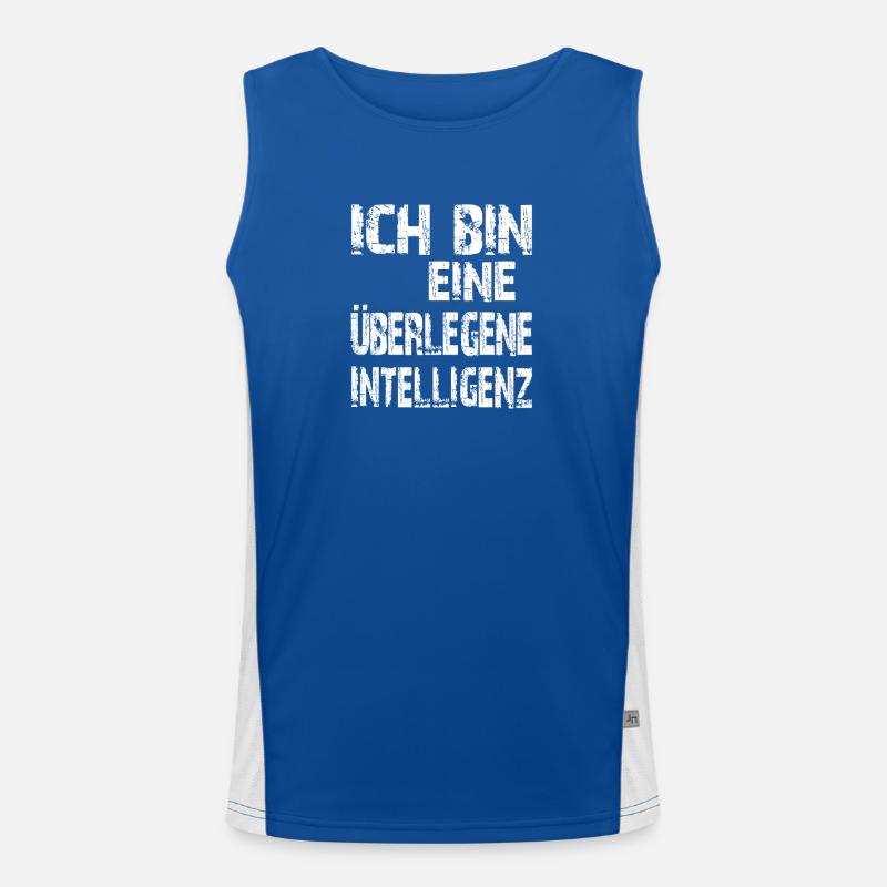 KI Spruch Ich bin eine überlegene Intelligenz Funktionelles Kontrast-Tank Top für Männer 