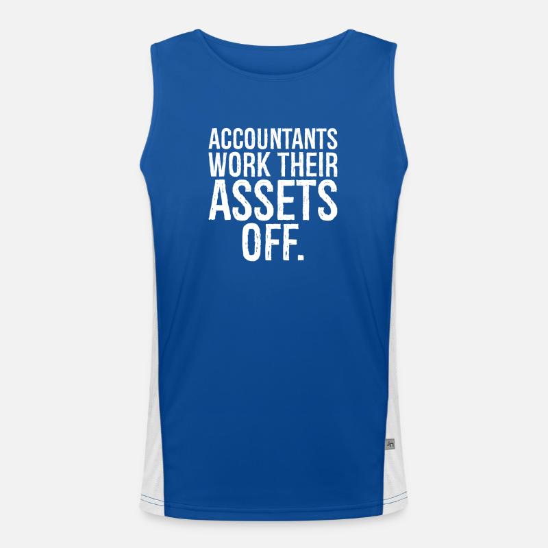 Les comptables se débarrassent de leurs actifs Débardeur respirant contrasté Homme 