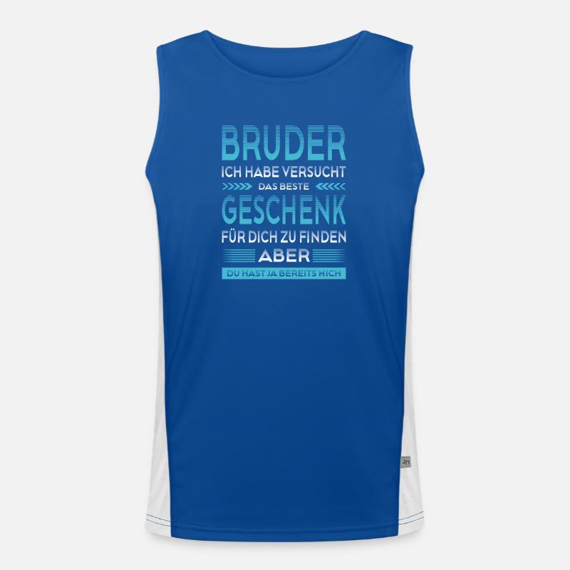 Bruder Bester Bruder Der Welt Geschenke Funktionelles Kontrast-Tank Top für Männer 