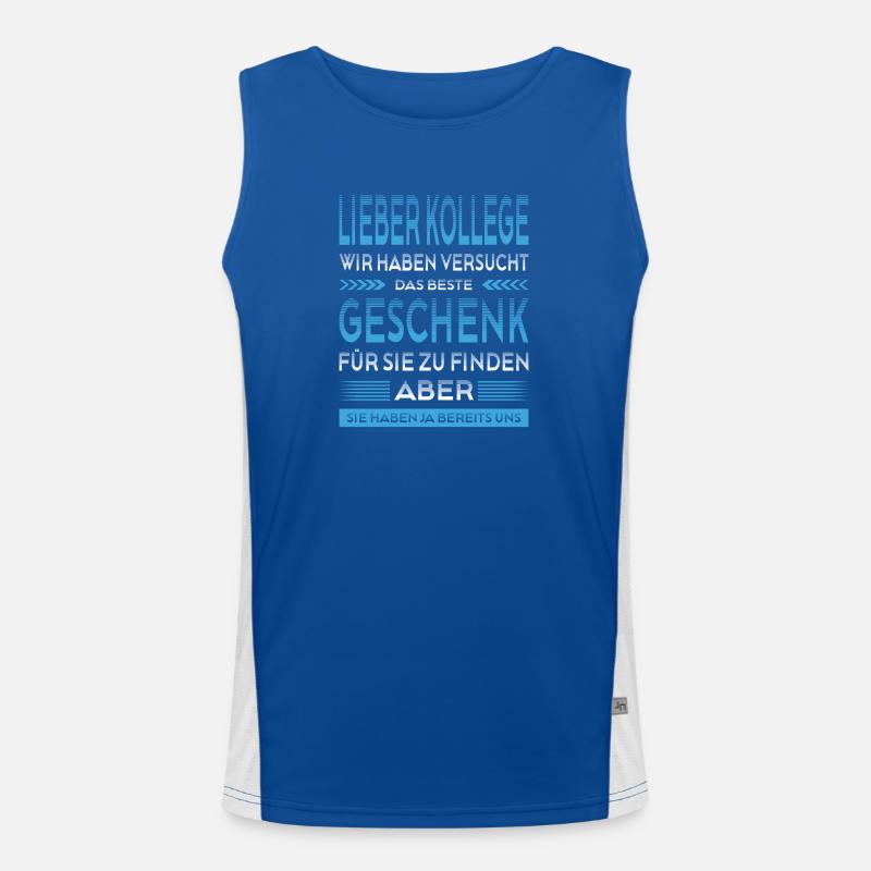 Kollege Abschied Geschenke Abschiedsgeschenk Funktionelles Kontrast-Tank Top für Männer 
