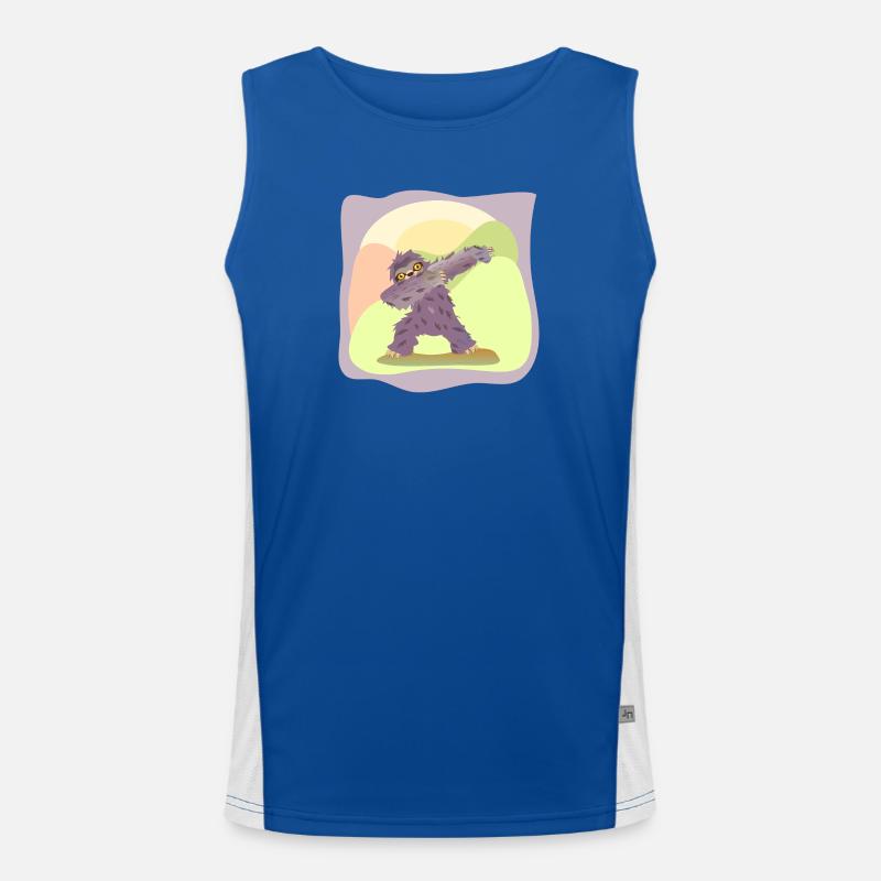 DABBING DANCING DANCING SLOTH Men's Functional Contrast Tank Top 