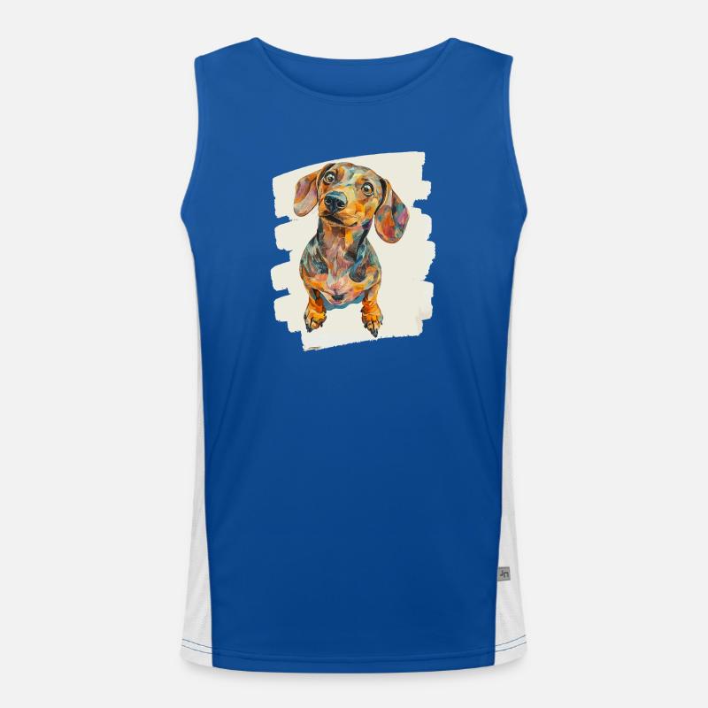 Teckel Débardeur respirant contrasté Homme 