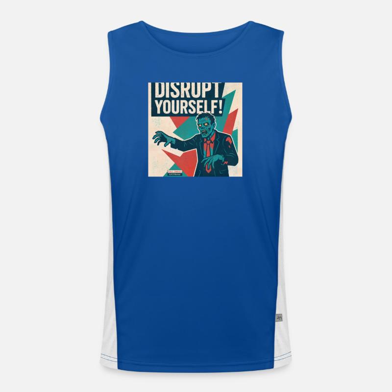 Disrupt Yourself! Funktionelles Kontrast-Tank Top für Männer 