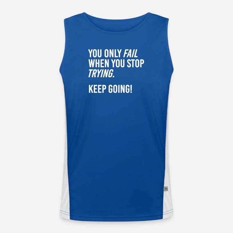 Keep going Men's Functional Contrast Tank Top 
