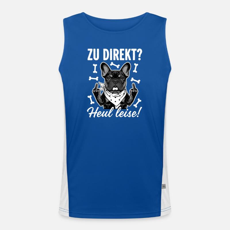 Bouledogue français cool Débardeur respirant contrasté Homme 