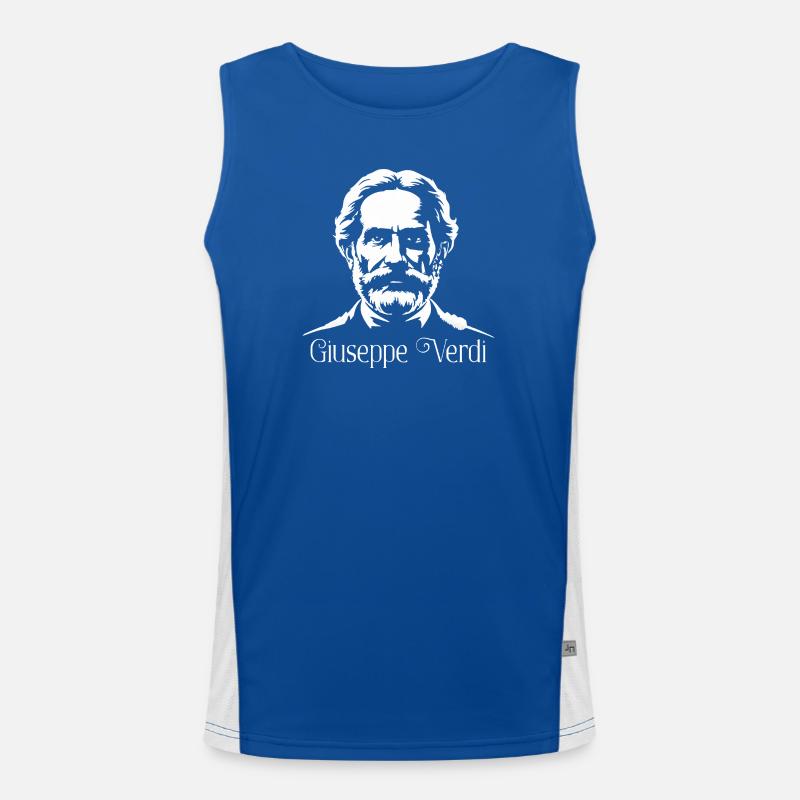 Giuseppe Verdi Compositeur Silhouette Art Débardeur respirant contrasté Homme 