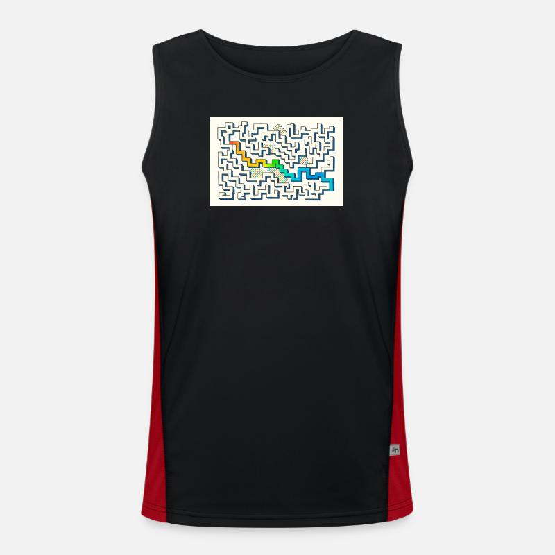 Follow the Path Funktionelles Kontrast-Tank Top für Männer 
