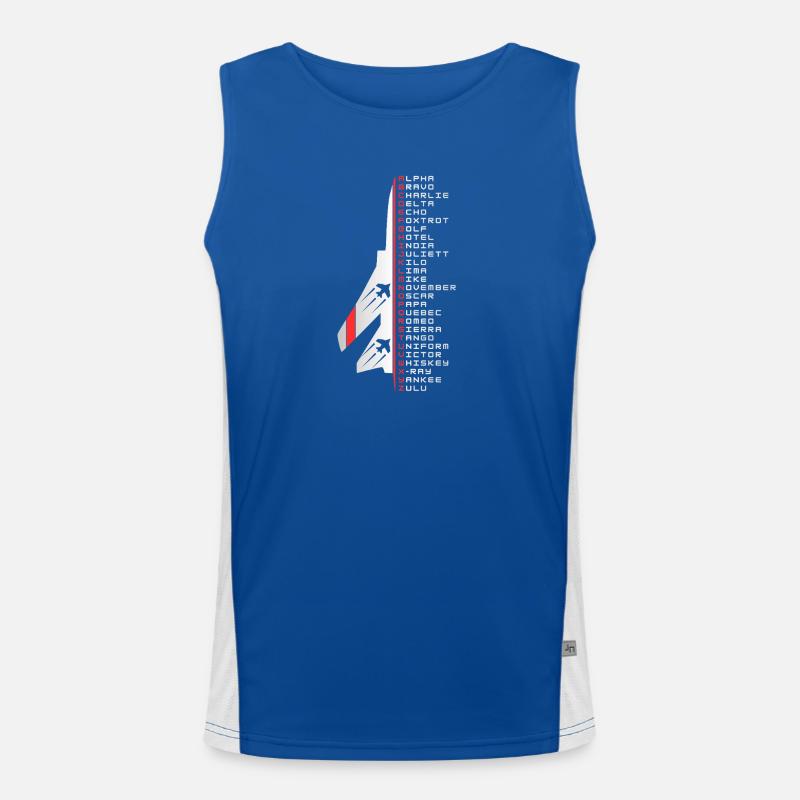 Phonetic alphabet Funktionelles Kontrast-Tank Top für Männer 