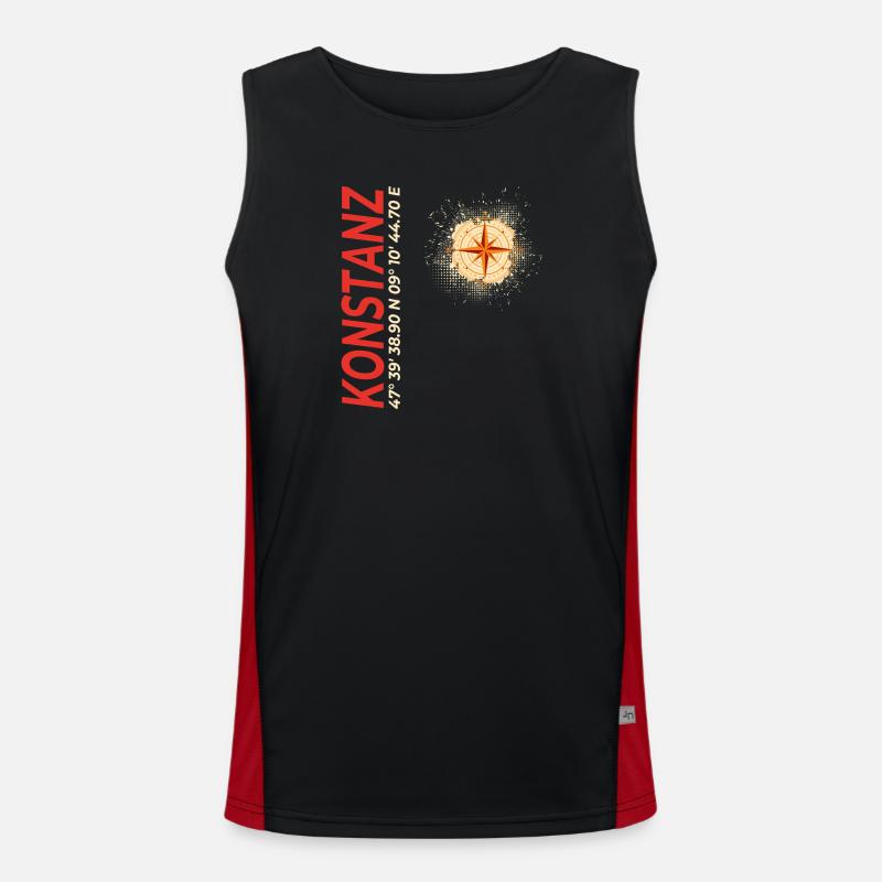 Konstanz Funktionelles Kontrast-Tank Top für Männer 