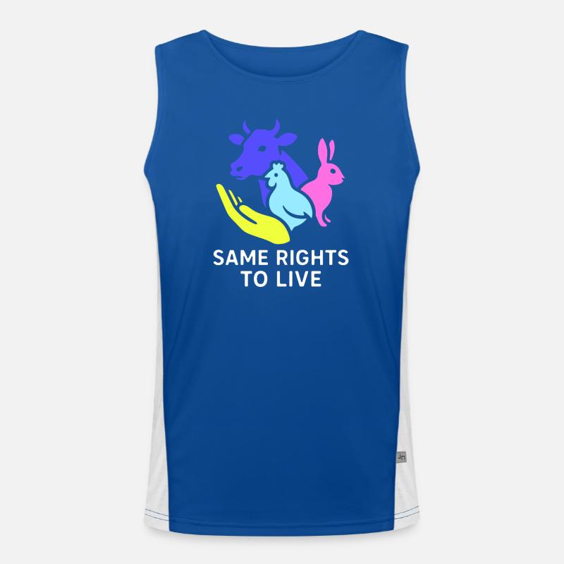 same rights to live Funktionelles Kontrast-Tank Top für Männer 