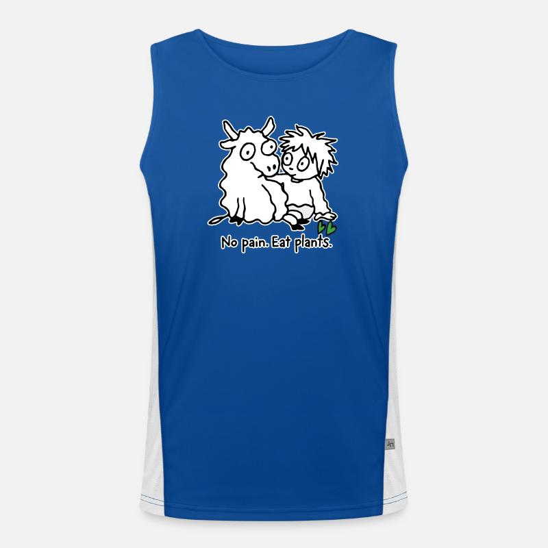 Eat plants Men's Functional Contrast Tank Top 