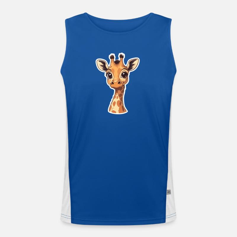 Giraffe Funktionelles Kontrast-Tank Top für Männer 
