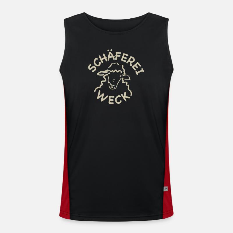 Schaeferei Weck Logo Men's Functional Contrast Tank Top 