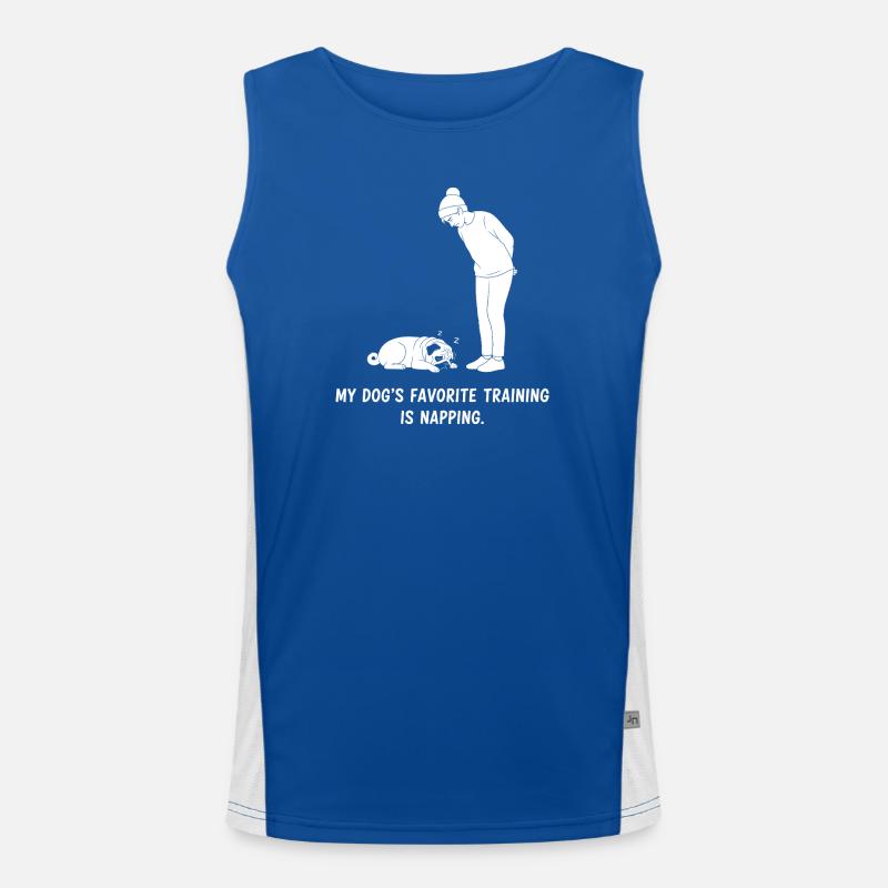 Hundetraining Nickerchen Funktionelles Kontrast-Tank Top für Männer 
