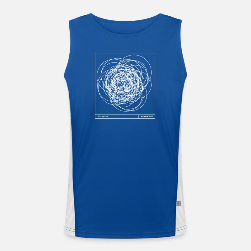 New Wave Poster Design Men's Functional Contrast Tank Top 