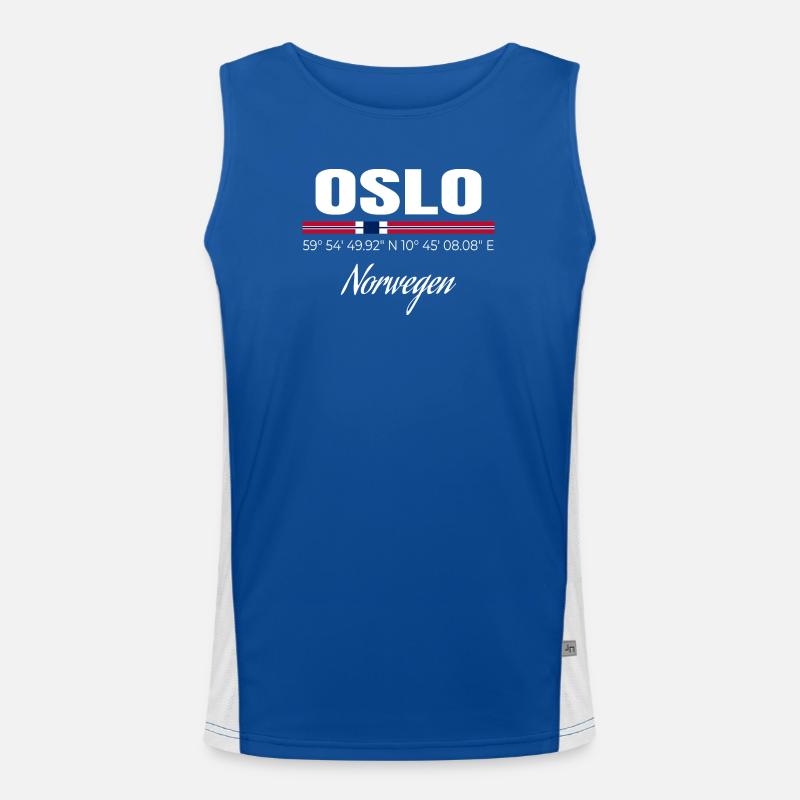 Oslo Funktionelles Kontrast-Tank Top für Männer 