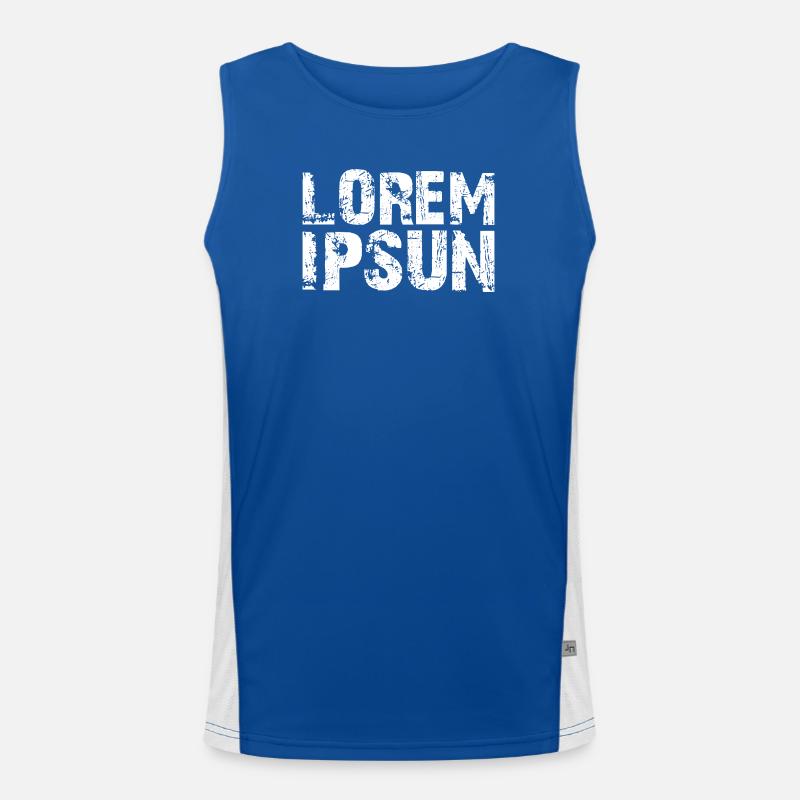 LOREM_IPSUN Funktionelles Kontrast-Tank Top für Männer 