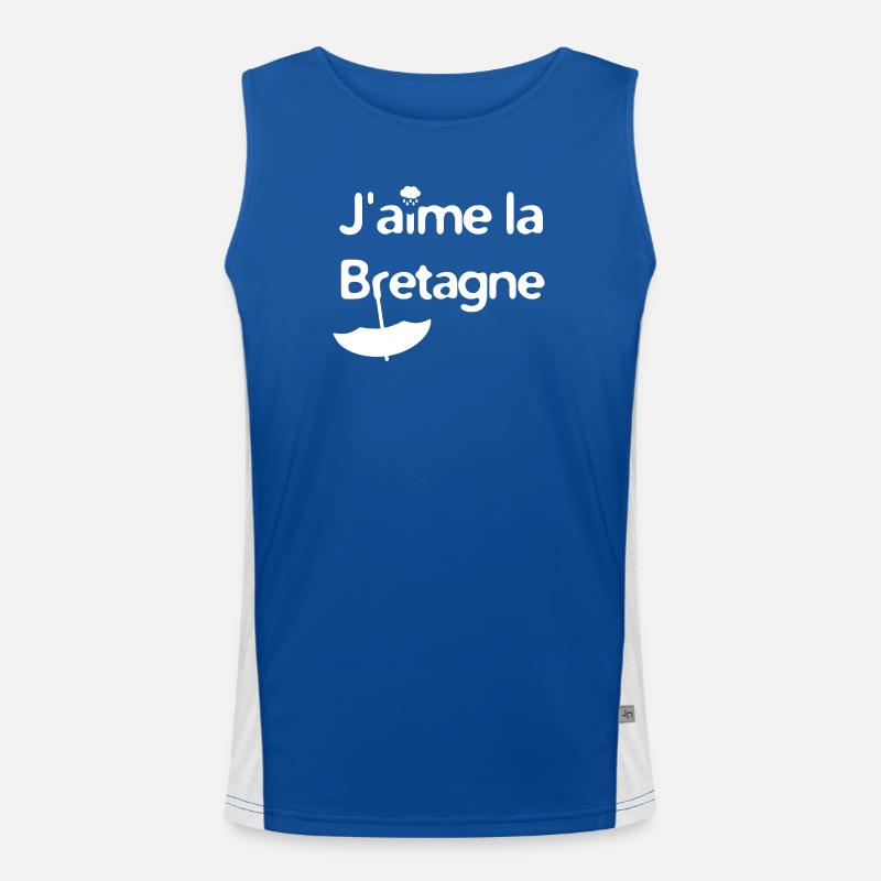 I love Brittany Men's Functional Contrast Tank Top 