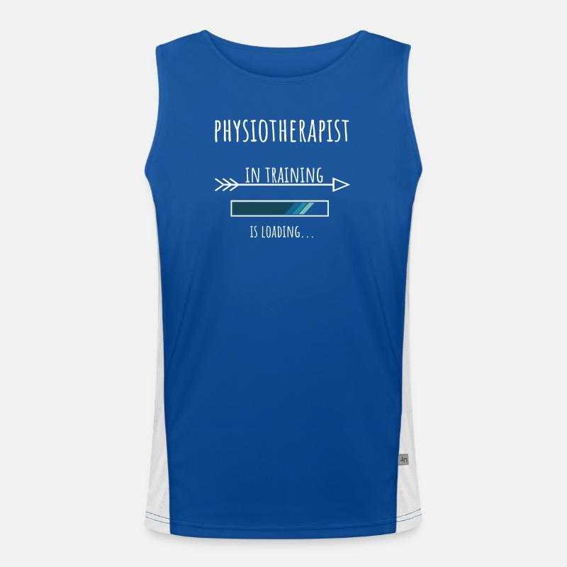 Physiotherapist Geschenk Beruf Ausbildung Funktionelles Kontrast-Tank Top für Männer 