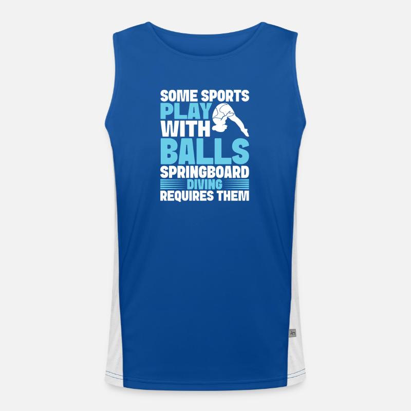 Diving diving board Men's Functional Contrast Tank Top 