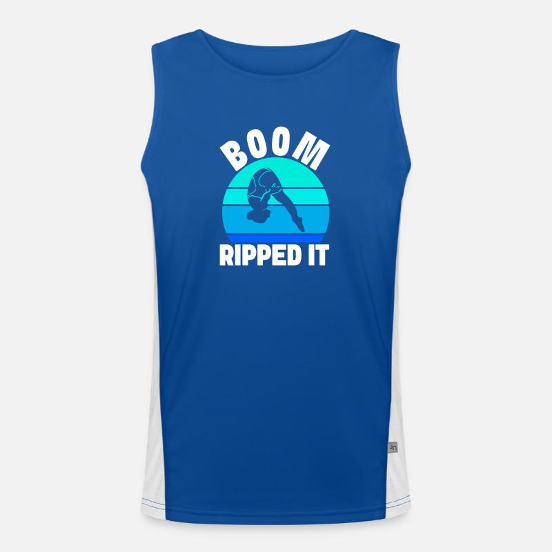 Diving diving board Men's Functional Contrast Tank Top 