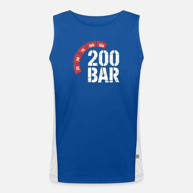 200 Bar Diver Design – Plongée Plongée sous-marine Débardeur respirant contrasté Homme 