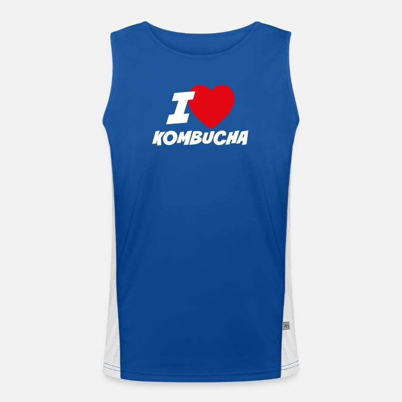 J'adore le kombucha Débardeur respirant contrasté Homme 