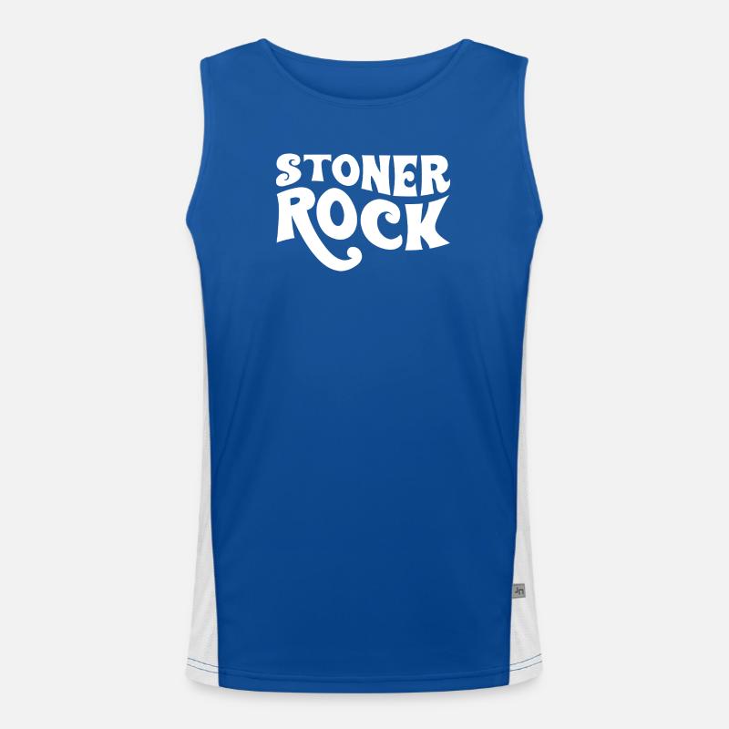 Conception typographique Stoner Rock Débardeur respirant contrasté Homme 