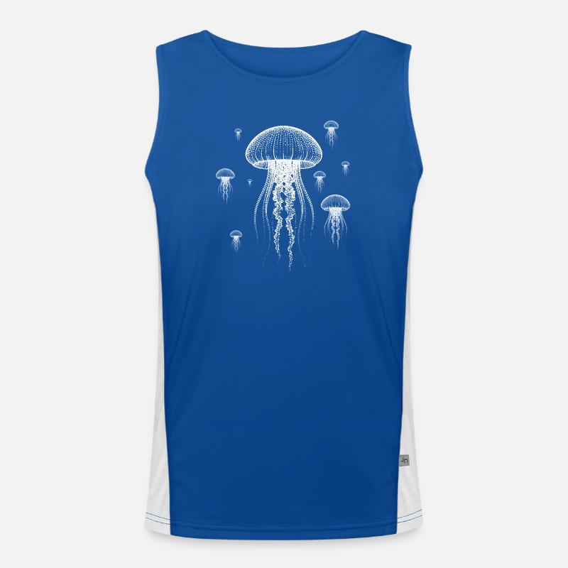 Cloud jellyfish Men's Functional Contrast Tank Top 