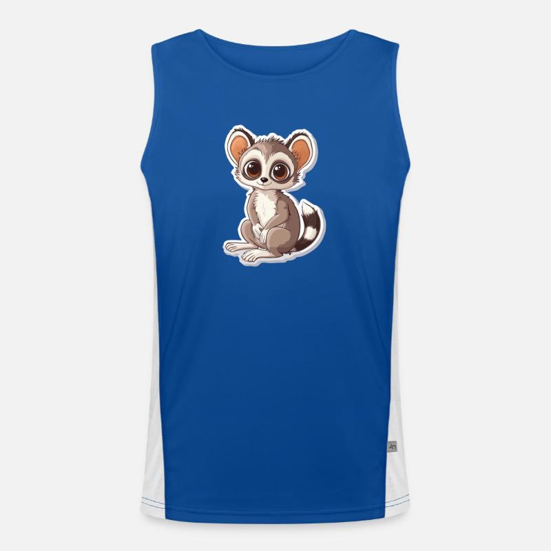 Lemur Funktionelles Kontrast-Tank Top für Männer 