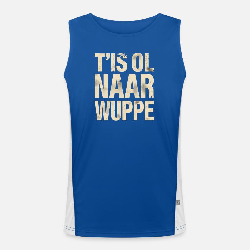 Chemise en dialecte flamand occidental. C’est ol à la Wuppe Débardeur respirant contrasté Homme 