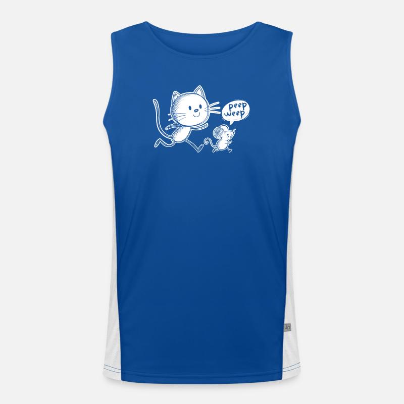 Cat and Mouse Men's Functional Contrast Tank Top 