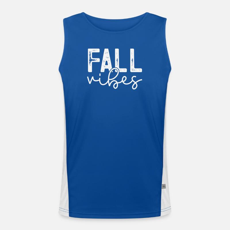 Fall Vibes Snake Pattern Design Débardeur respirant contrasté Homme 