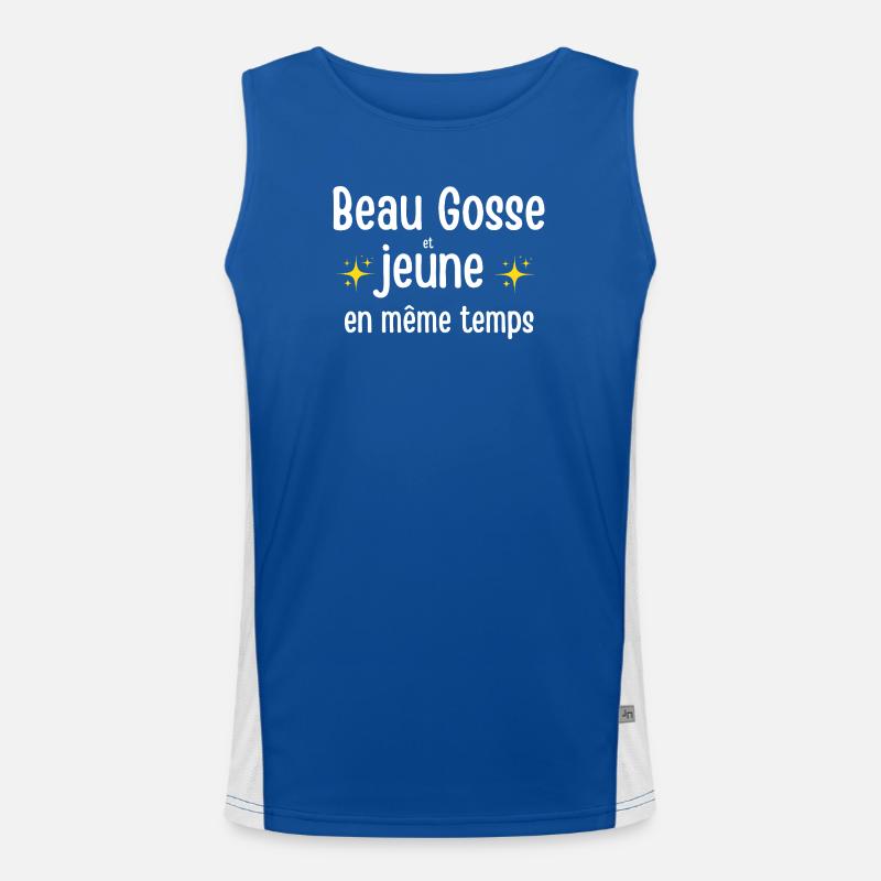 handsome and young at the same time Men's Functional Contrast Tank Top 