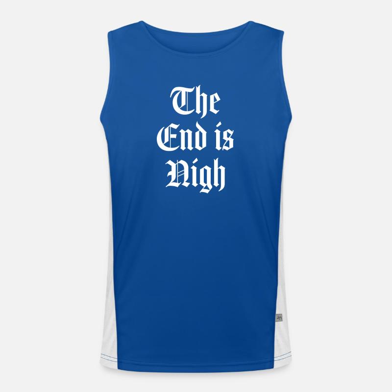 The end is nigh Men's Functional Contrast Tank Top 