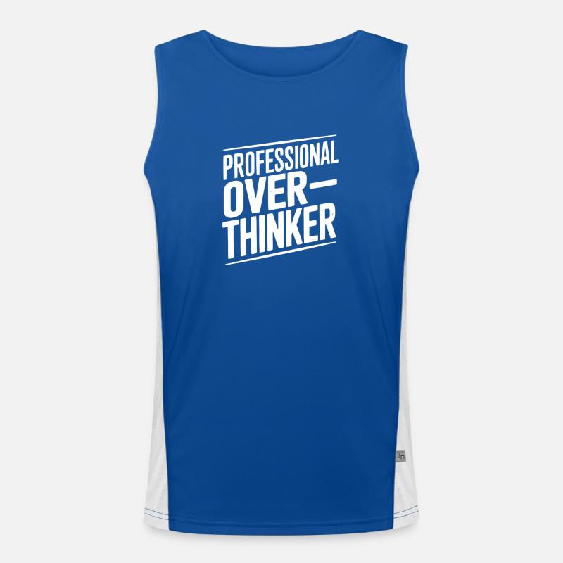 Professional Overthinker Men's Functional Contrast Tank Top 