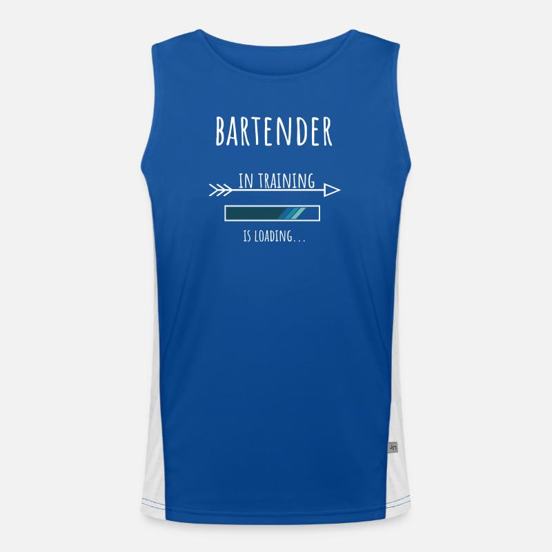 Bartender Gift Profession Training Bartender Men's Functional Contrast Tank Top 
