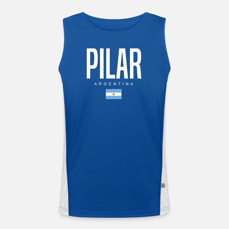 Pilar Argentina Argentine Débardeur respirant contrasté Homme 