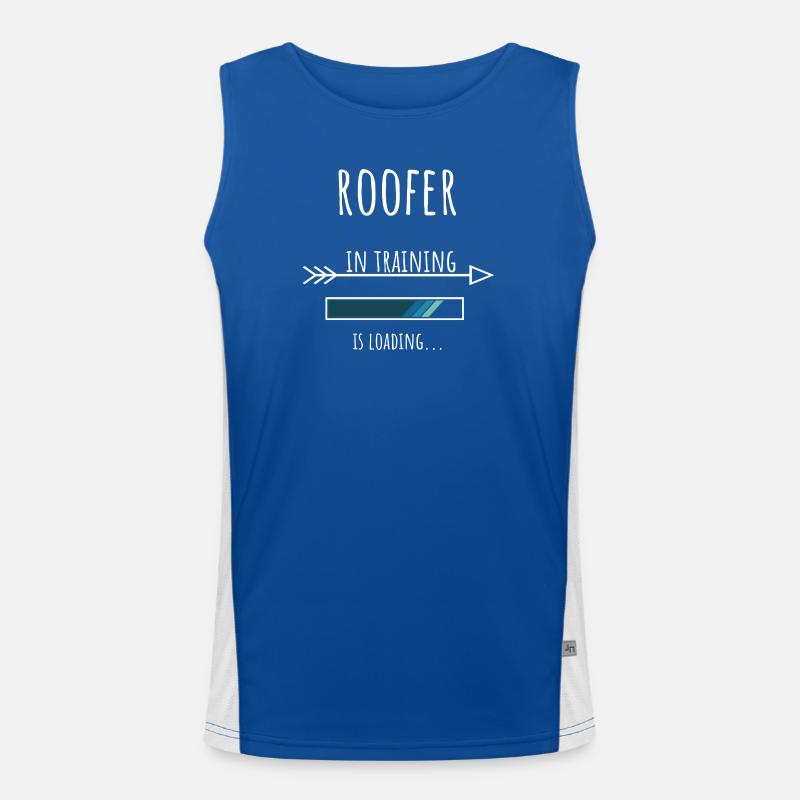 Roofer Gift Profession Training Roofer Men's Functional Contrast Tank Top 