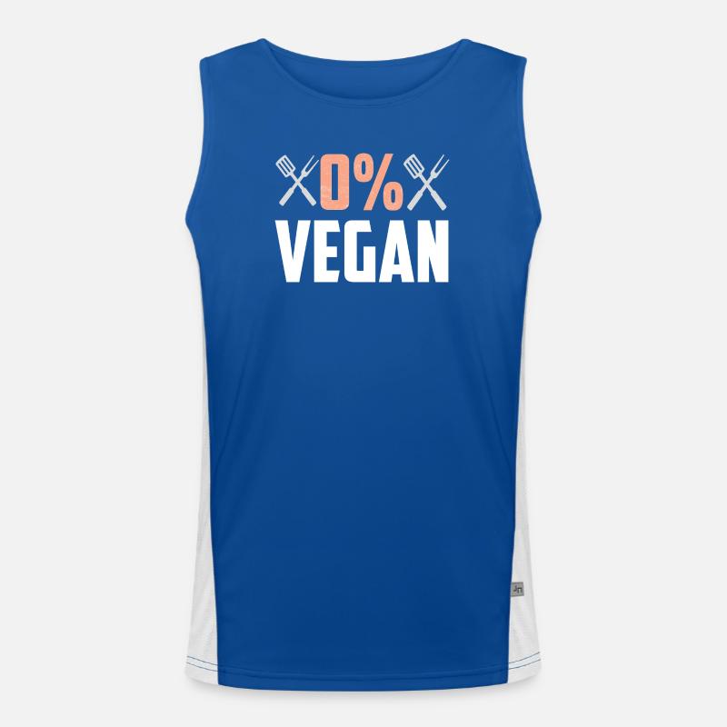 0 % végétalien Débardeur respirant contrasté Homme 