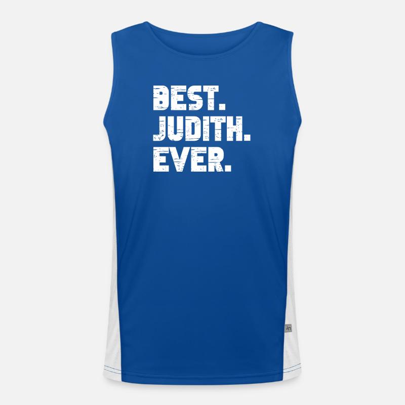 Best Judith Ever Geschenk Spruch Funktionelles Kontrast-Tank Top für Männer 