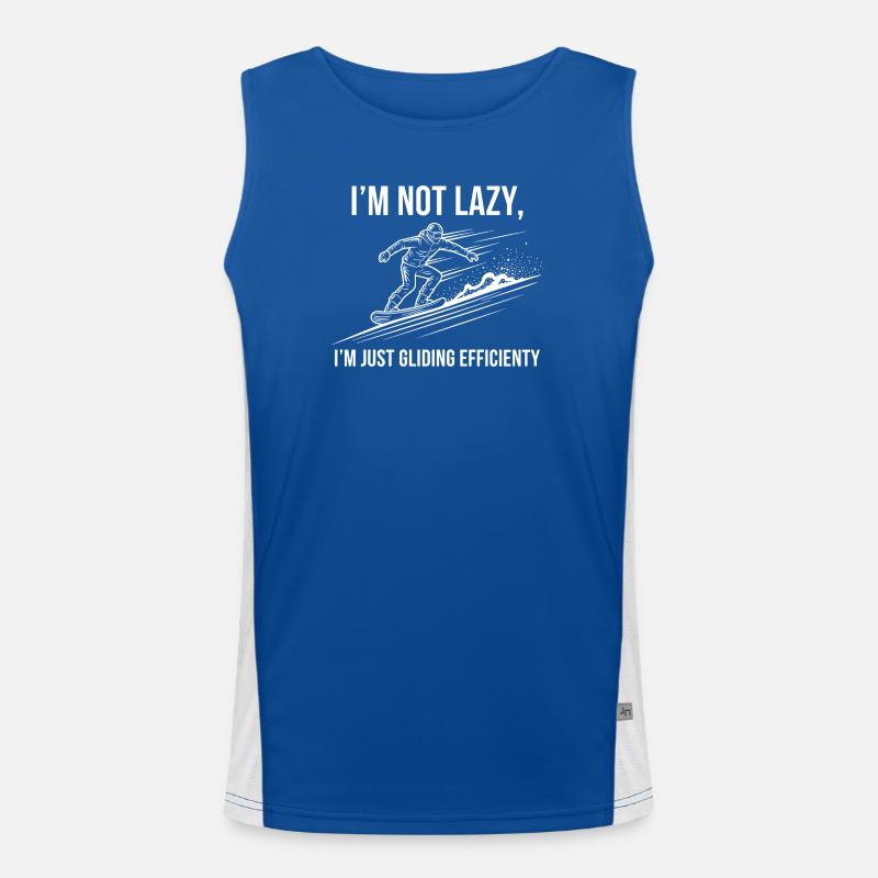 Not lazy, just efficient Men's Functional Contrast Tank Top 