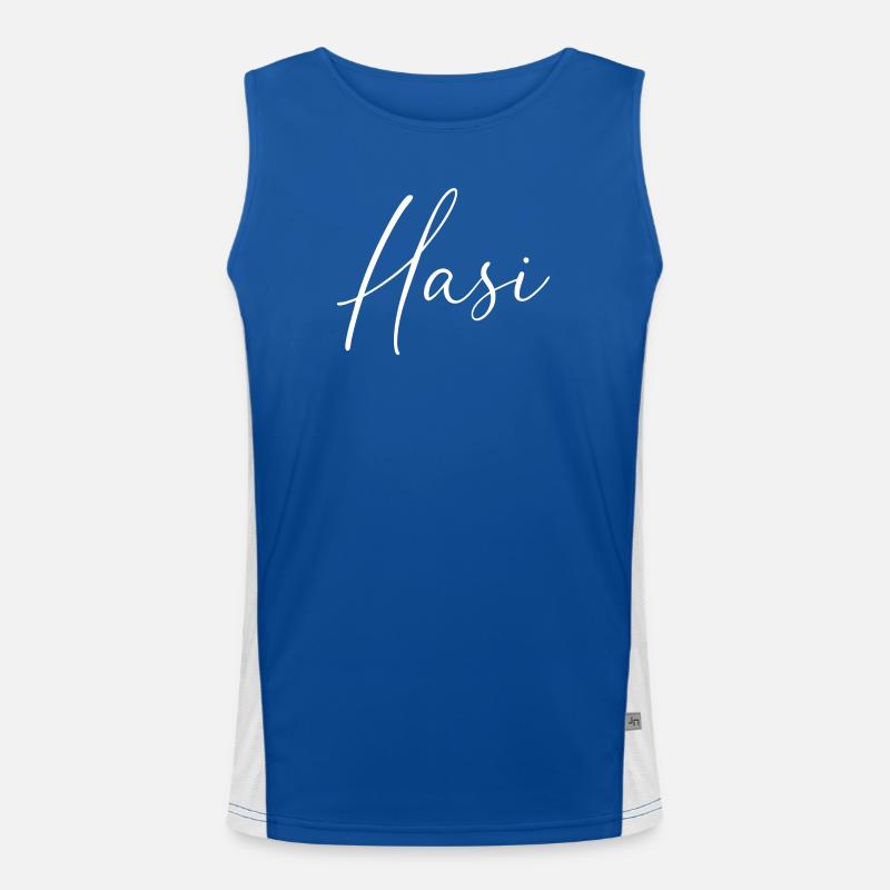hasi / handschrift design Funktionelles Kontrast-Tank Top für Männer 