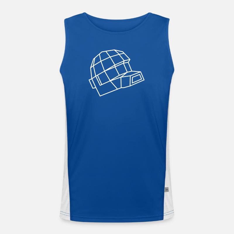 Daft Helm – Electro, Dance & Robot Style Men's Functional Contrast Tank Top 