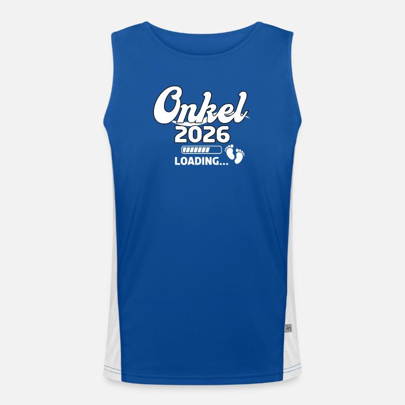 Onkel 2026 Loading Design Funktionelles Kontrast-Tank Top für Männer 