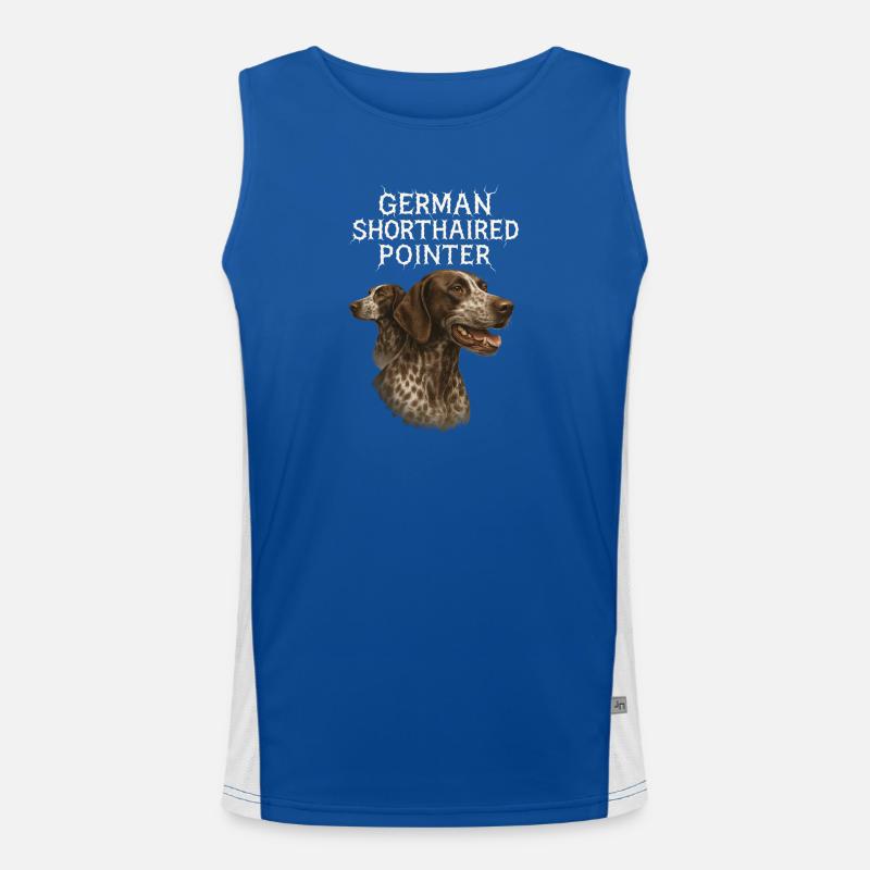German Shorthaired Pointer Men's Functional Contrast Tank Top 
