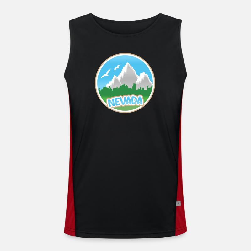 Nevada als Nevada Funktionelles Kontrast-Tank Top für Männer 