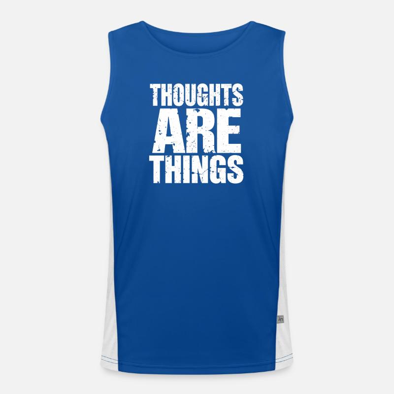 Thoughts take shape Men's Functional Contrast Tank Top 