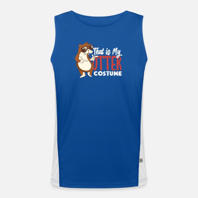 Seeotter Kostüm Funktionelles Kontrast-Tank Top für Männer 